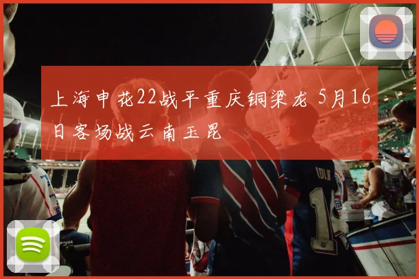上海申花22战平重庆铜梁龙 5月16日客场战云南玉昆